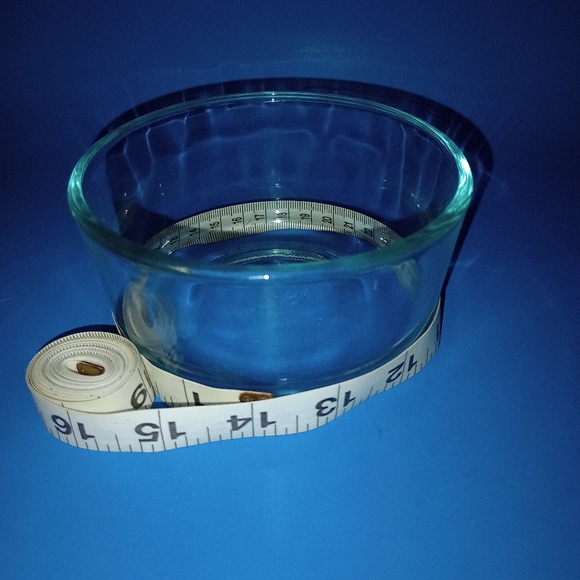 Pyrex 7200 2 Cups 470ML Blue Tint Clear Glass Mixing Bowl Set Of 2 USA No Lids - Picture 9 of 9